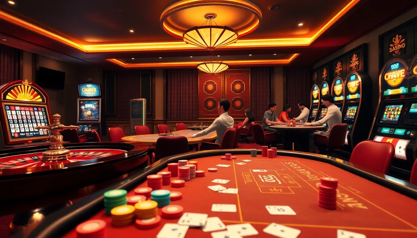 Experience the thrill of the Game 33win with engaging casino tables, vibrant lights, and competitive gameplay.