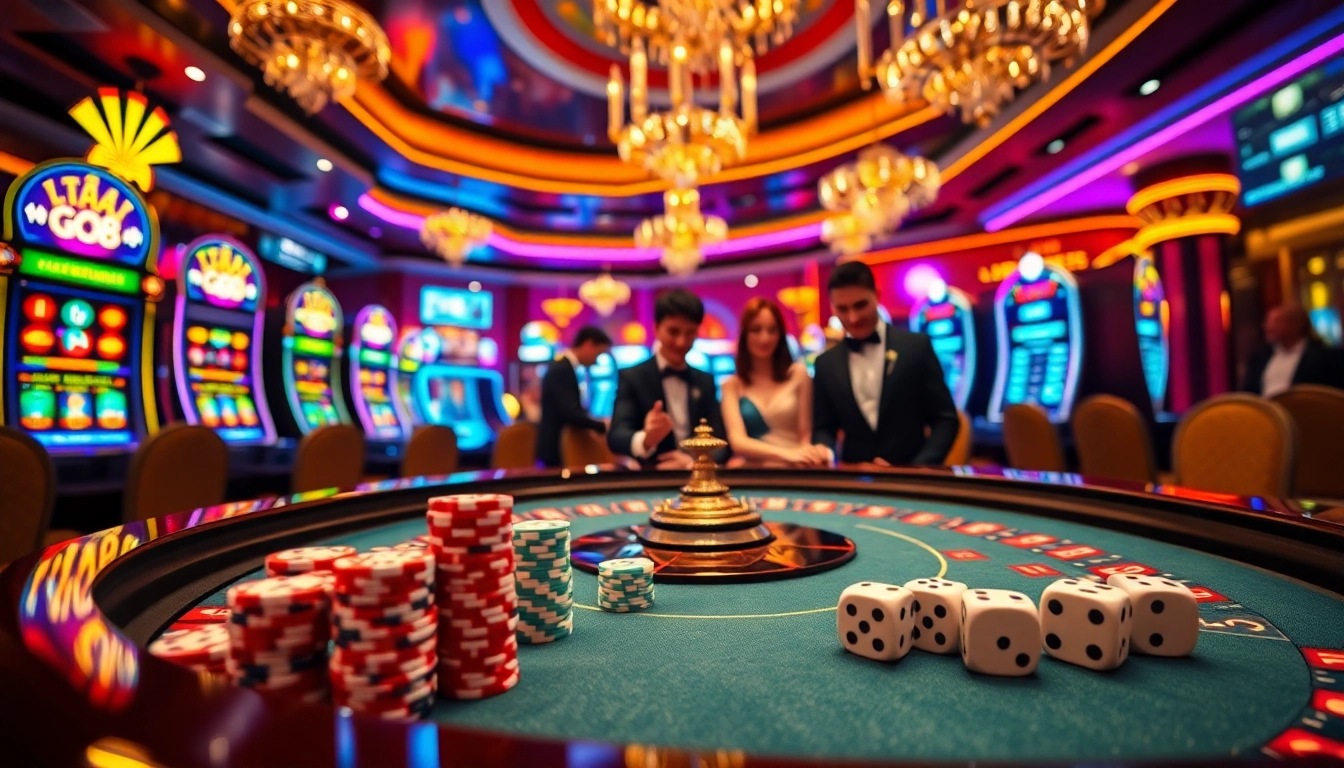 Exciting scene of gamblers at a roulette table, capturing the thrill to Tải GO88.